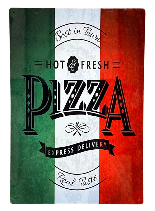 Metal Wall Sign - Pizza Italy