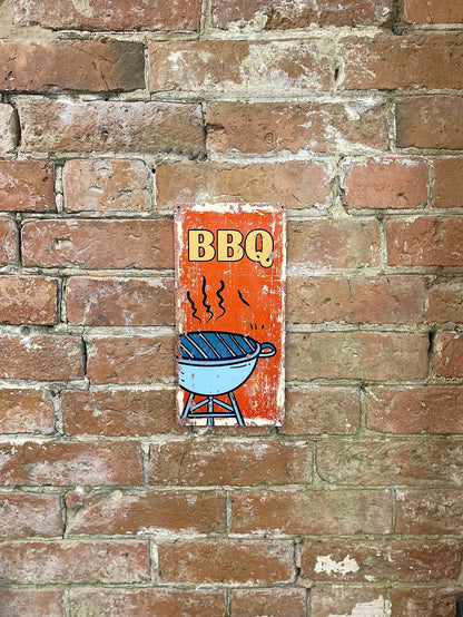 Metal Wall Sign - BBQ Barbeque