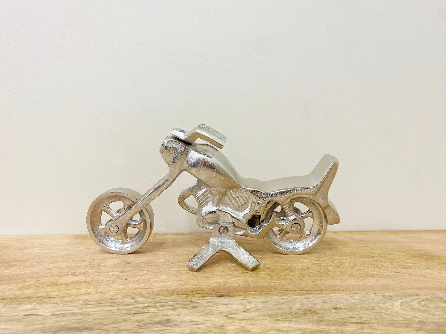 Silver Aluminium Motorcycle Ornament