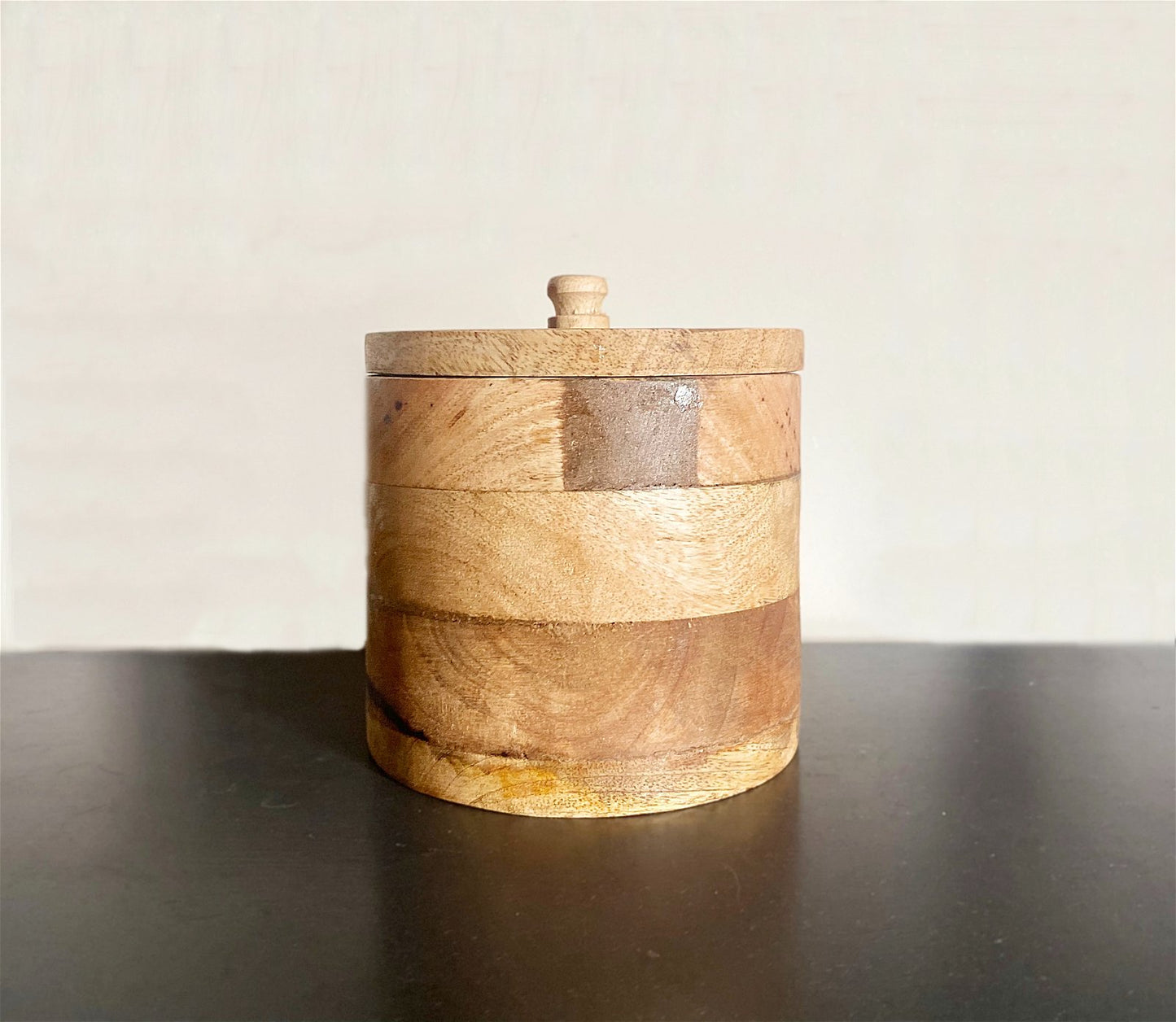 Mango Wood Storage Container With Lid
