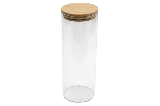 Glass Jar With Bamboo Lid 25cm