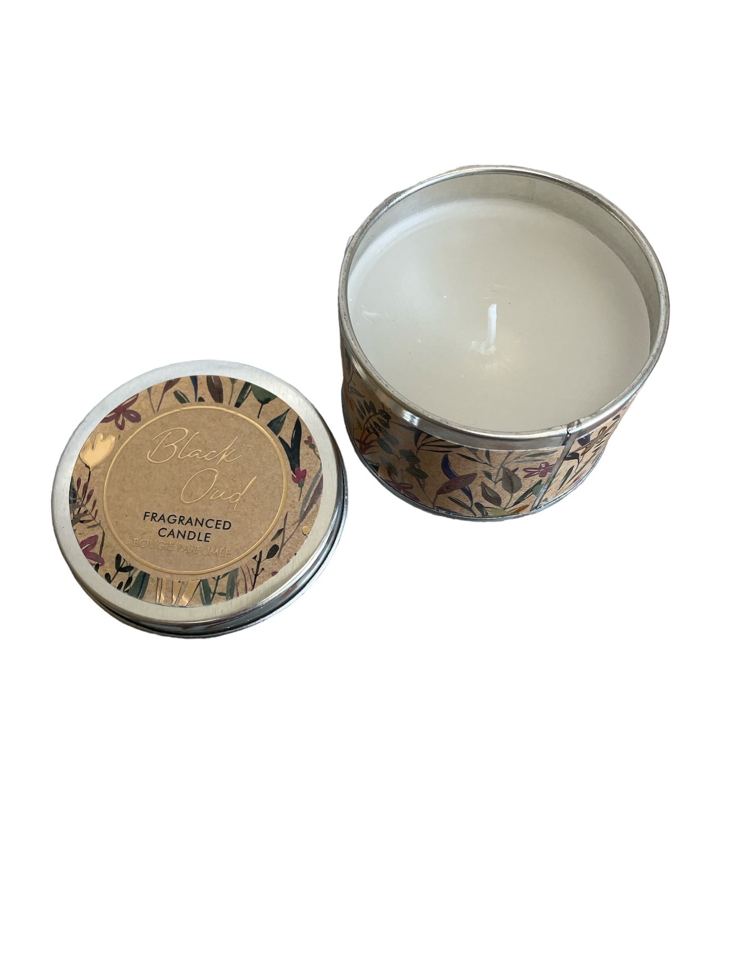 Scented Leaf Tin Candle, Pack of 12