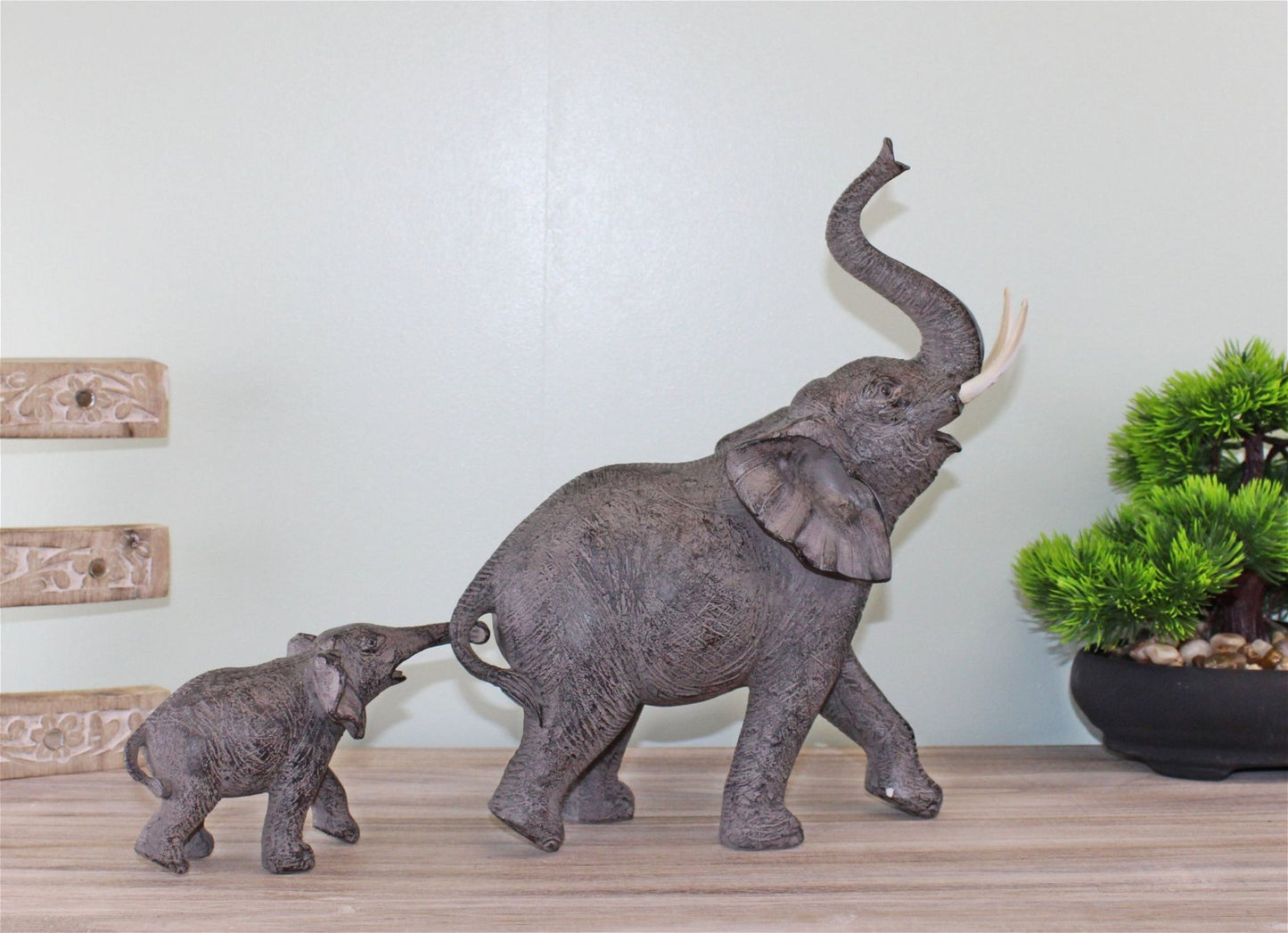 Elephant With Baby Ornament