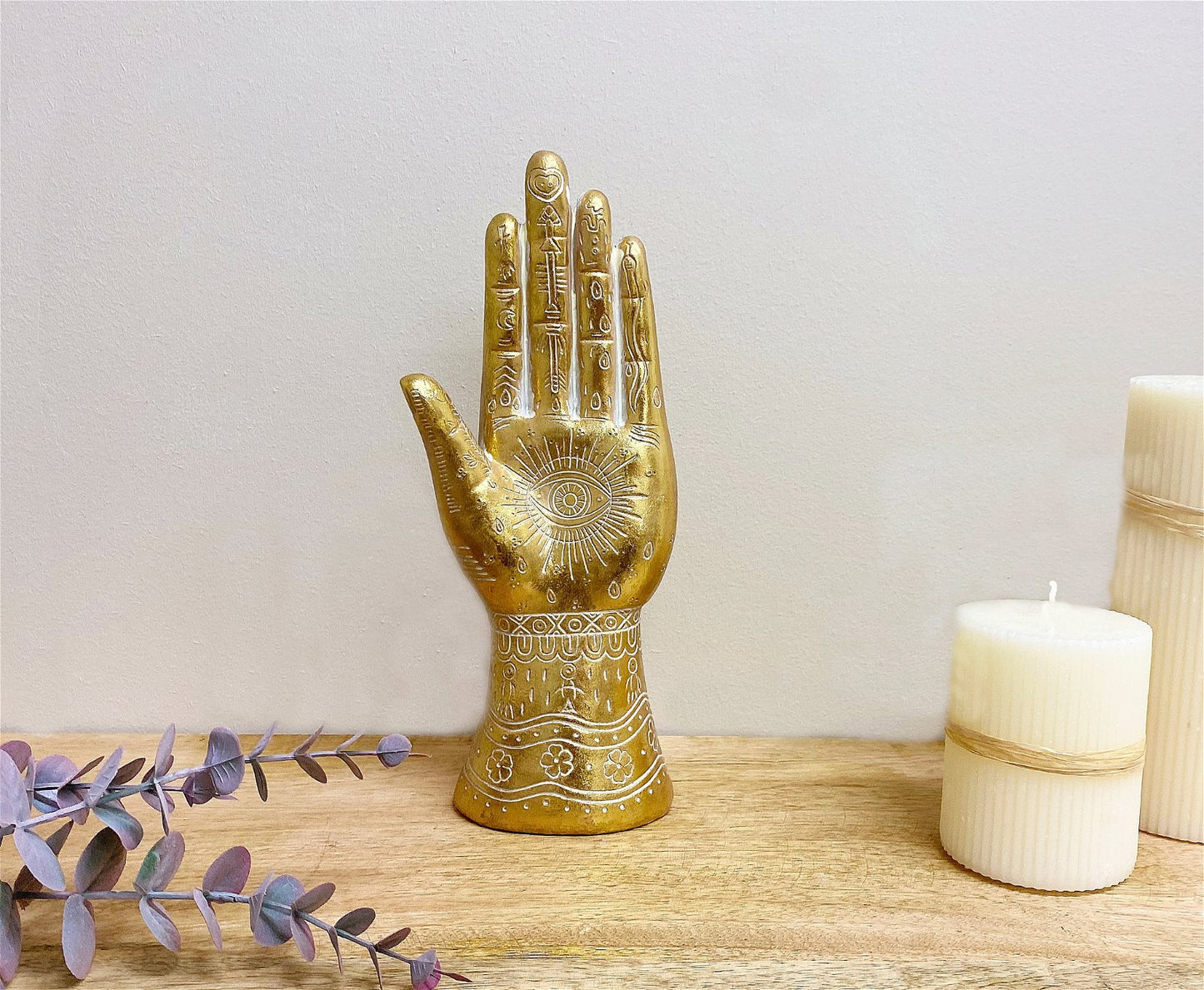 Gold Hamsa Hand Ornament
