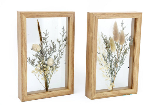 Pressed Flowers in Wooden Frames