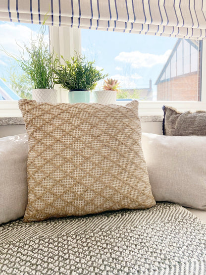 Brown Woven Scatter Cushion