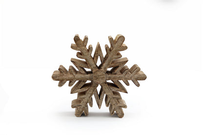 Wooden Snowflake Decoration Small