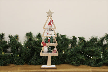 Freestanding Christmas Tree with Gonks Small
