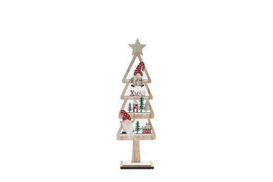 Freestanding Christmas Tree with Gonks Small