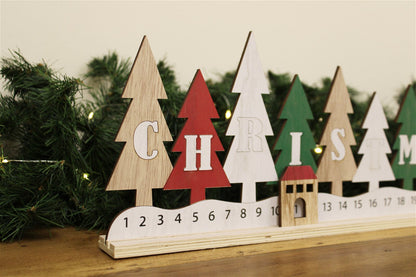 Wooden Christmas Tree Advent