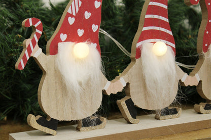 Trio of LED Gonks On Stand