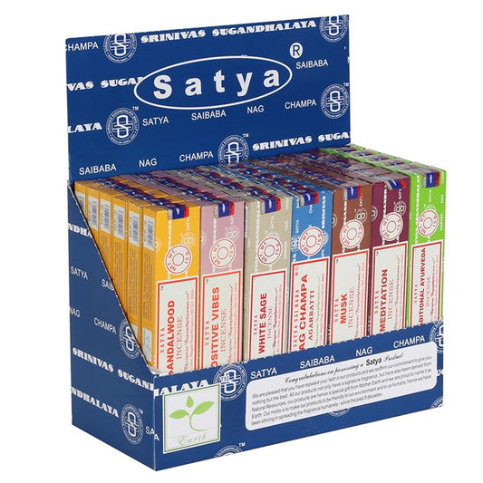 Satya Incense Sticks Display Box Starter Pack- 2 (6/12)