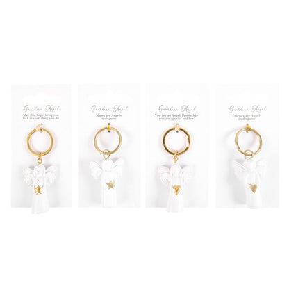 Set of 24 Guardian Angel Key Rings on Display