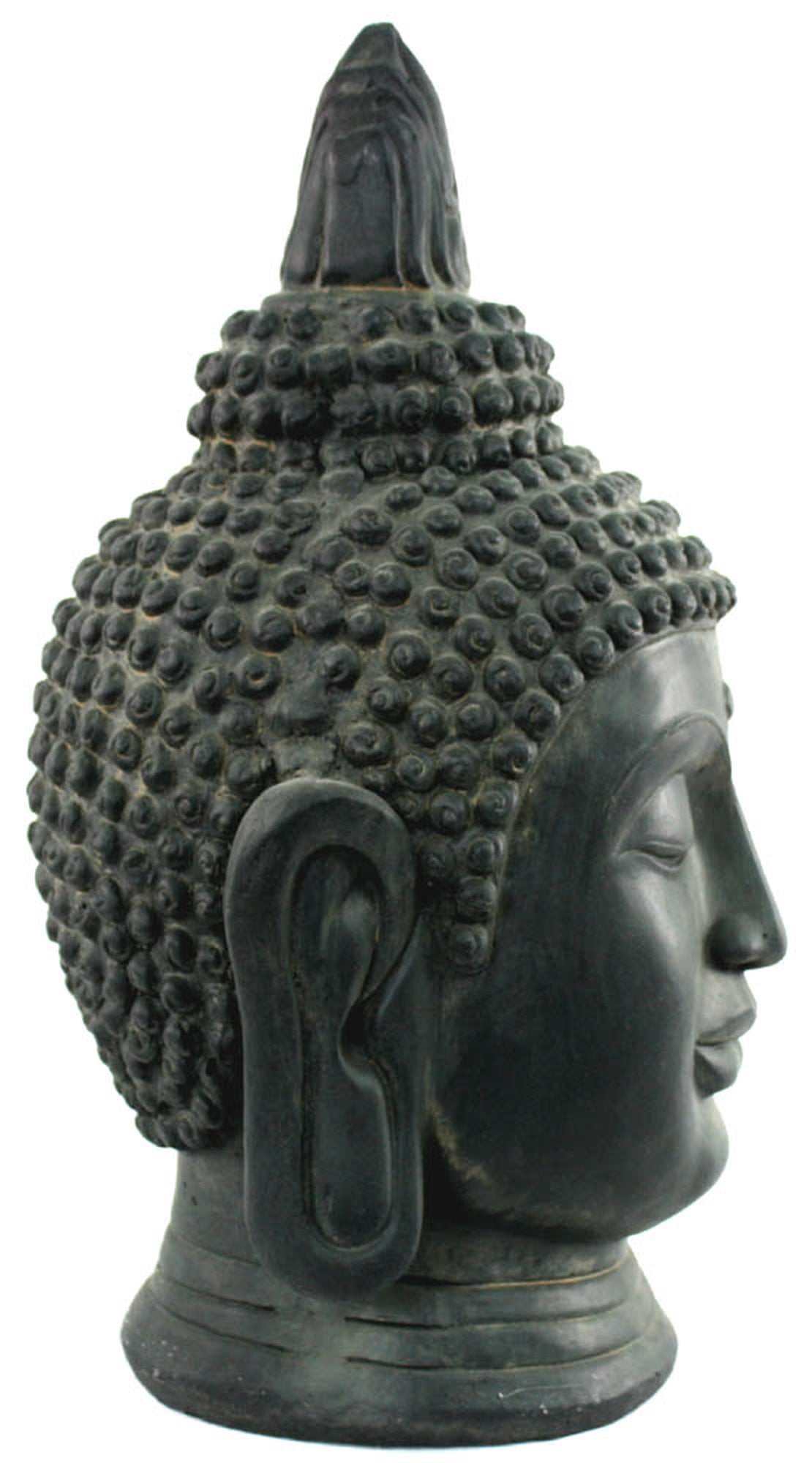 Stone Effect Buddha Head Large Statue