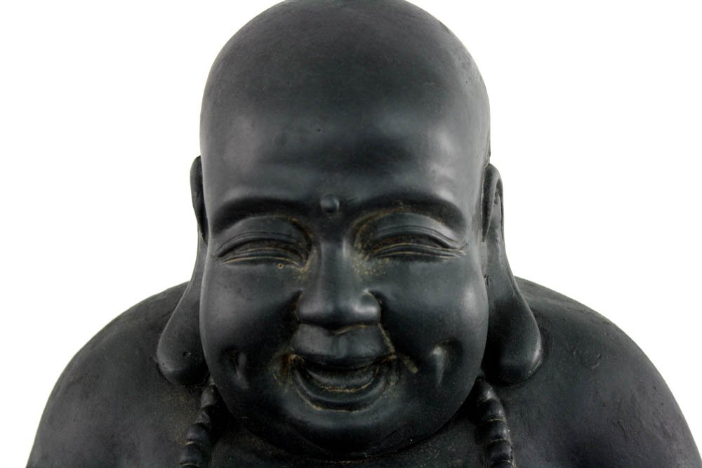 Stone Effect Laughing Buddha Statue