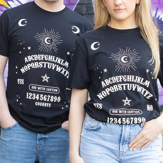 Black Talking Board Unisex T-shirt Size S