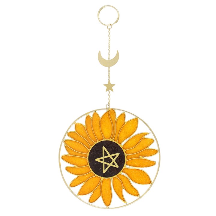 Bee Radiant Sunflower Suncatcher