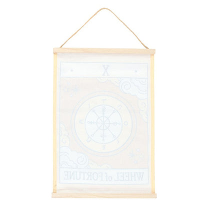 The Wheel of Fortune Vintage Tarot Wall Hanging