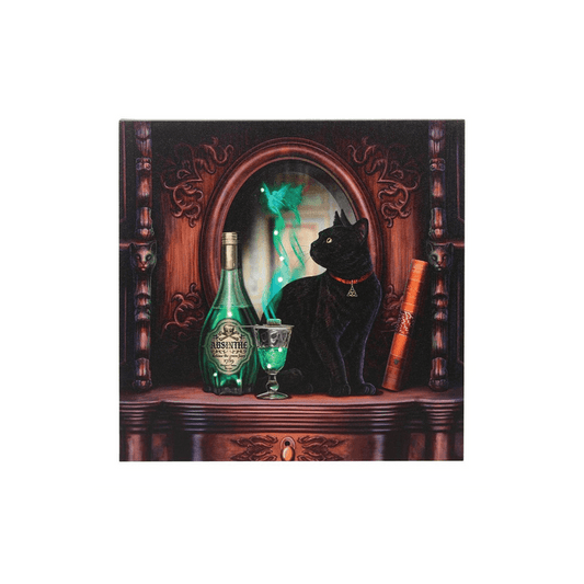 Absinthe Light Up Canvas Plaque by Lisa Parker