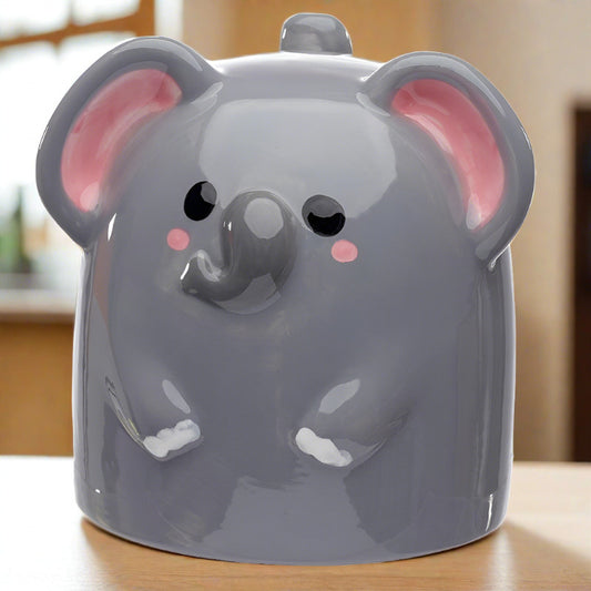Adoramals Elephant Upside Down Ceramic Mug - DuvetDay.co.uk
