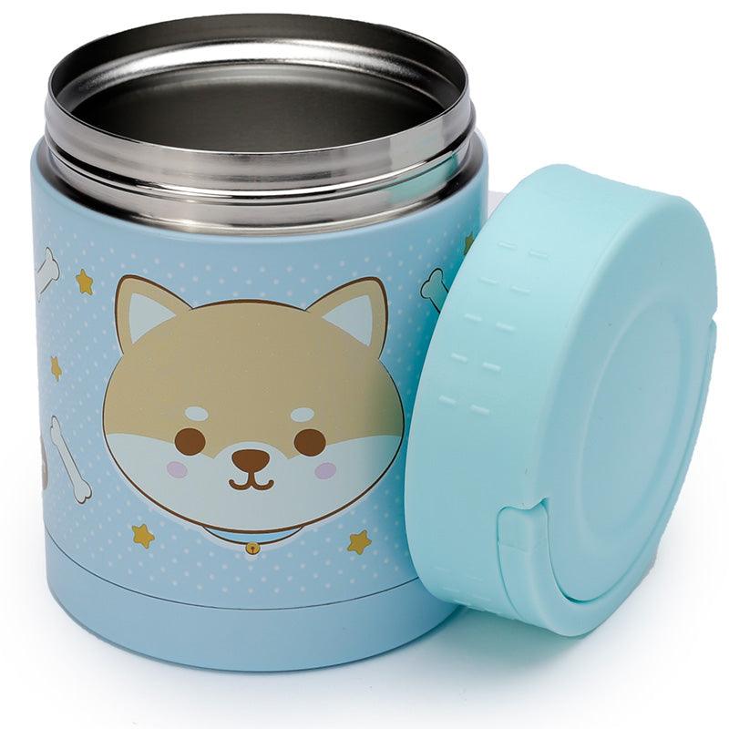 Adoramals Shiba Inu Dog Stainless Steel Insulated Food Snack/Lunch Pot 400ml - DuvetDay.co.uk