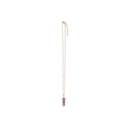 Amethyst Crystal Necklace Card - DuvetDay.co.uk