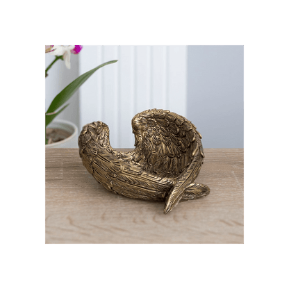 Antique Gold Angel Wing Dish - DuvetDay.co.uk