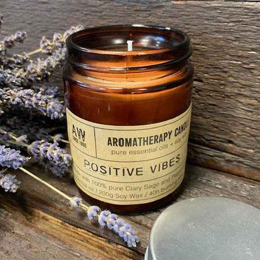 Aromatherapy Candle - Positive Vibes - DuvetDay.co.uk