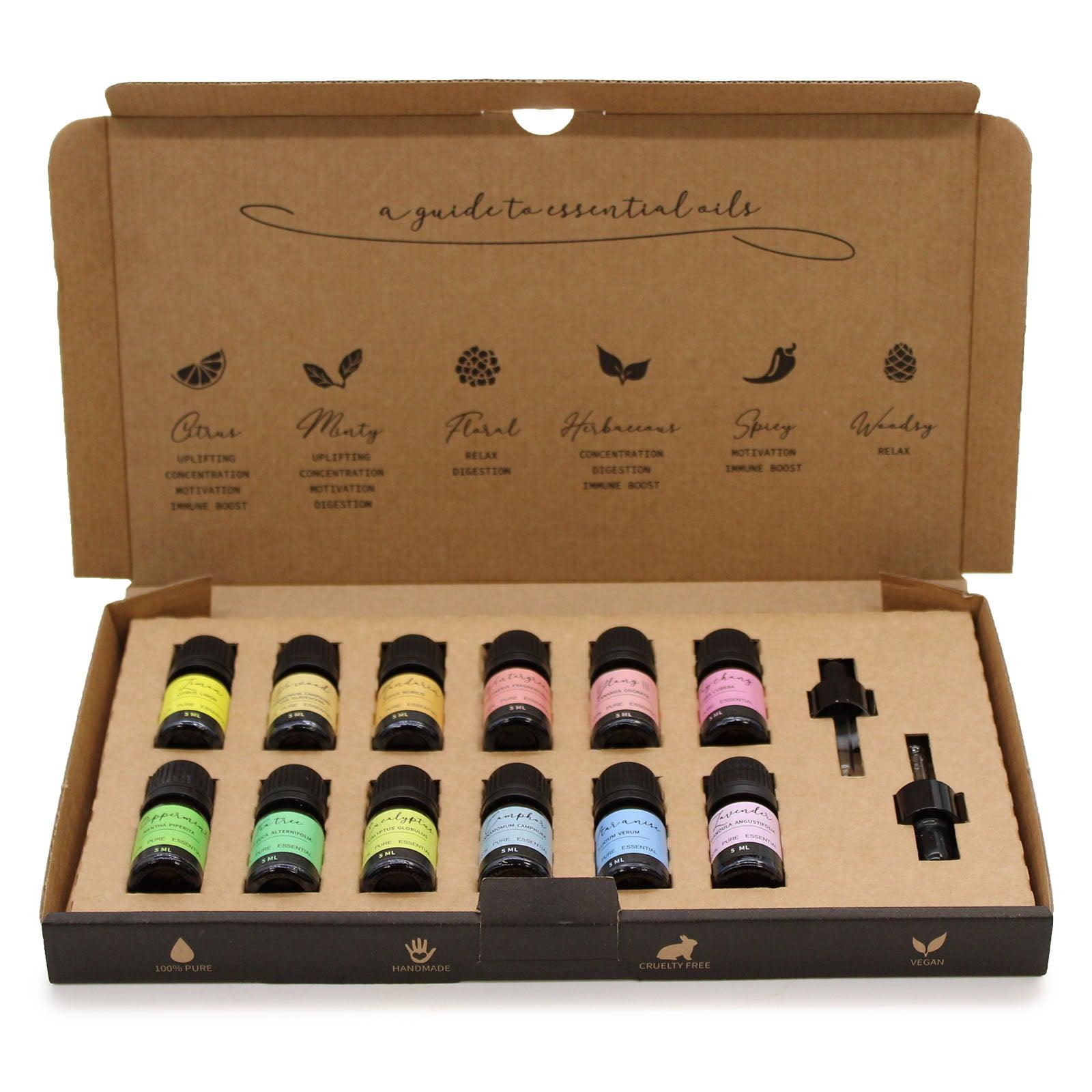 Aromatherapy Essential Oil Set - Starter Pack - DuvetDay.co.uk