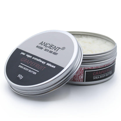 Aromatherapy Shea Body Butter 90g - Grapefruit - DuvetDay.co.uk