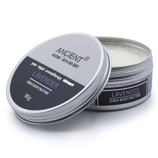 Aromatherapy Shea Body Butter 90g - Lavender - DuvetDay.co.uk