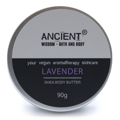 Aromatherapy Shea Body Butter 90g - Lavender - DuvetDay.co.uk