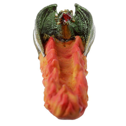 Ash Catcher Incense Stick Burner - Green Dragon Volcano - DuvetDay.co.uk