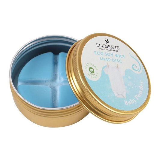 Baby Powder Soy Wax Snap Disc - DuvetDay.co.uk