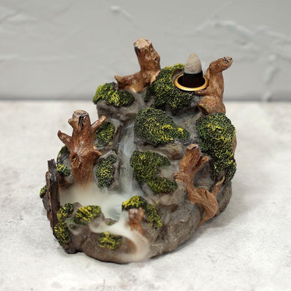 Backflow Incense Burner - Ancient Woodland Secret Cave - DuvetDay.co.uk