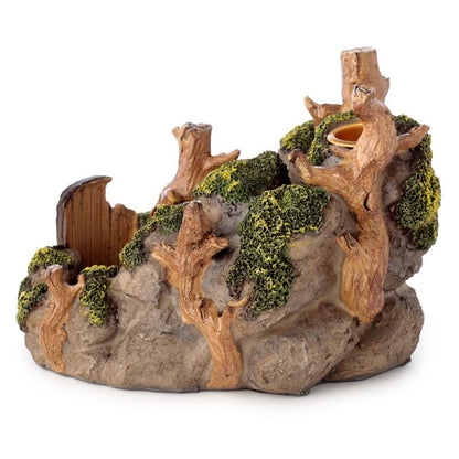 Backflow Incense Burner - Ancient Woodland Secret Cave - DuvetDay.co.uk