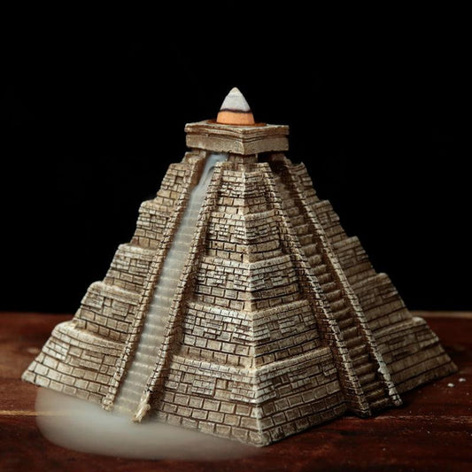Backflow Incense Burner - Aztec Pyramid - DuvetDay.co.uk