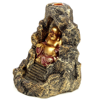 Backflow Incense Burner - Chinese Buddha - DuvetDay.co.uk
