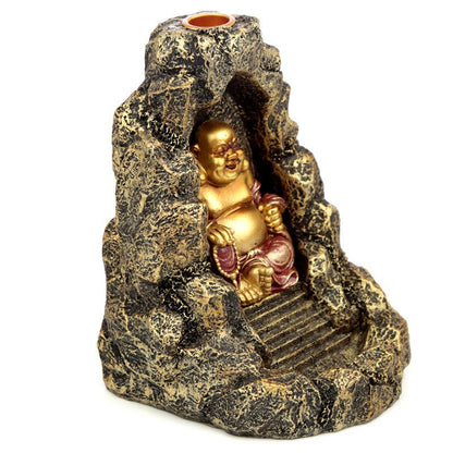 Backflow Incense Burner - Chinese Buddha - DuvetDay.co.uk
