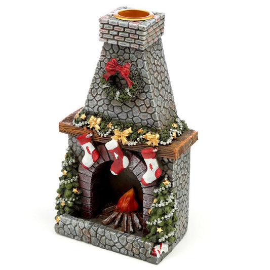 Backflow Incense Burner - Christmas Fireplace
