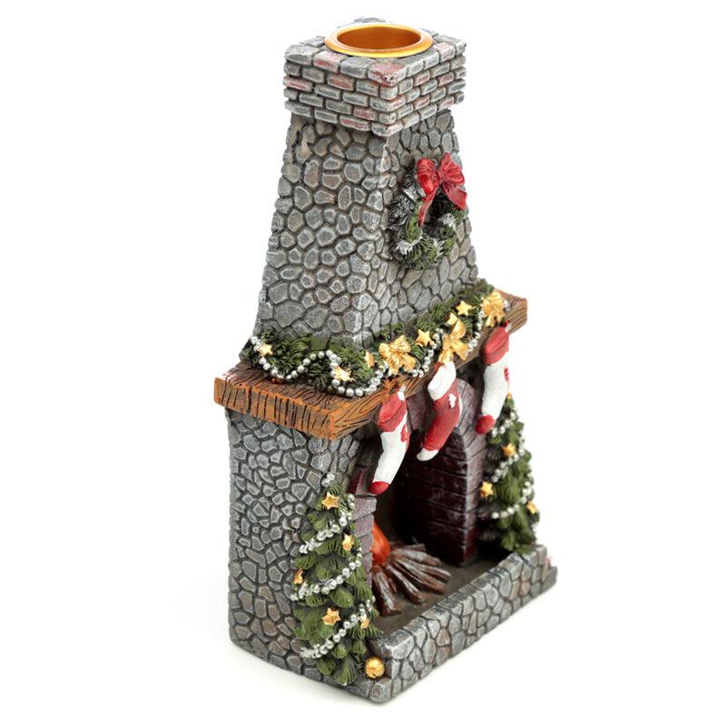 Backflow Incense Burner - Christmas Fireplace - DuvetDay.co.uk