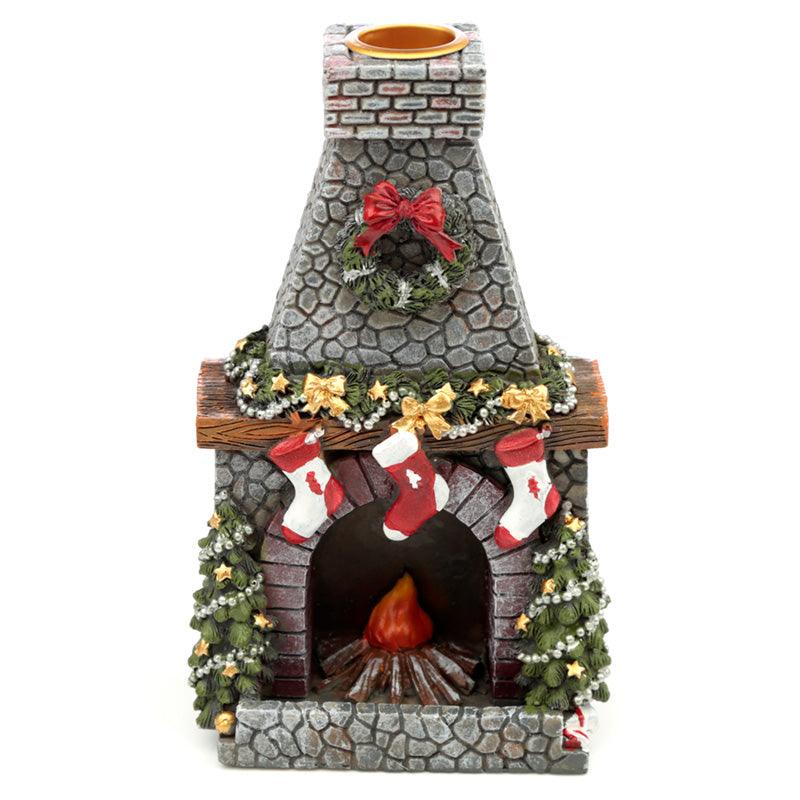 Backflow Incense Burner - Christmas Fireplace - DuvetDay.co.uk