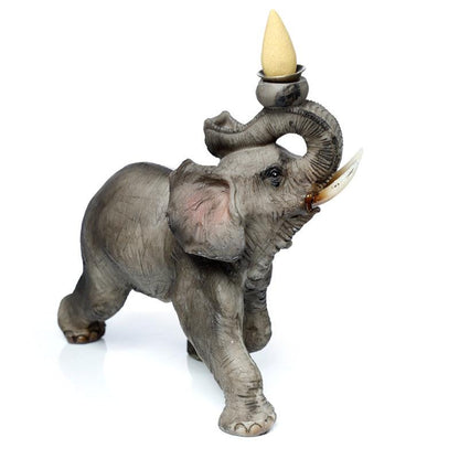 Backflow Incense Burner - Elephant - DuvetDay.co.uk