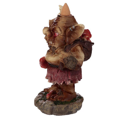 Backflow Incense Burner - Mushroom Troll - DuvetDay.co.uk