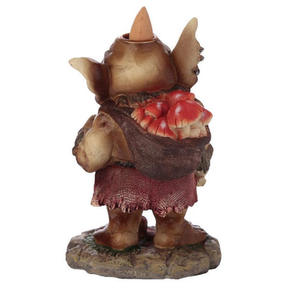 Backflow Incense Burner - Mushroom Troll - DuvetDay.co.uk