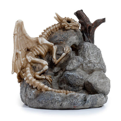 Backflow Incense Burner - Sleeping Bones Shadows of Darkness Dragon Skull - DuvetDay.co.uk