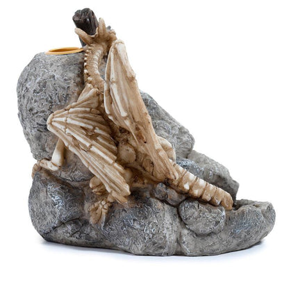 Backflow Incense Burner - Sleeping Bones Shadows of Darkness Dragon Skull - DuvetDay.co.uk