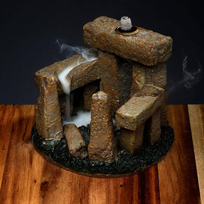 Backflow Incense Burner - Stone Circle - DuvetDay.co.uk