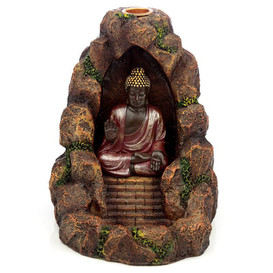 Backflow Incense Burner - Thai Buddha - DuvetDay.co.uk