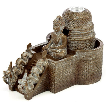 Backflow Incense Burner - Thai Buddha Temple - DuvetDay.co.uk